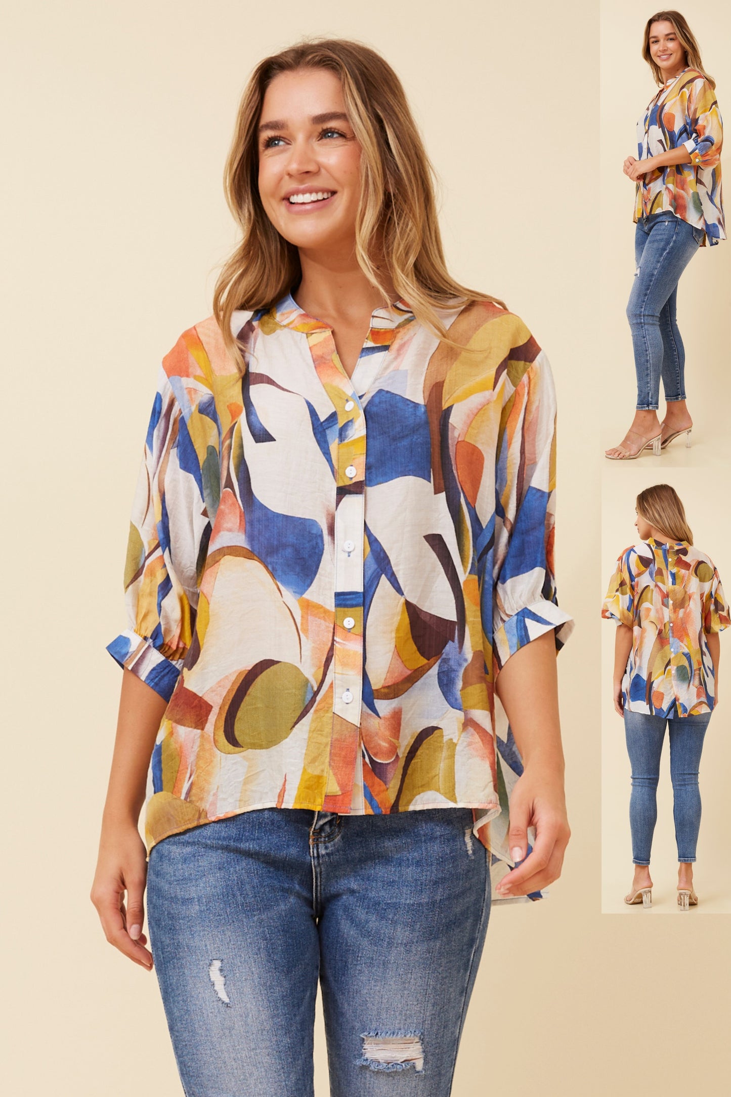 BELINA Abstract Print Shirt