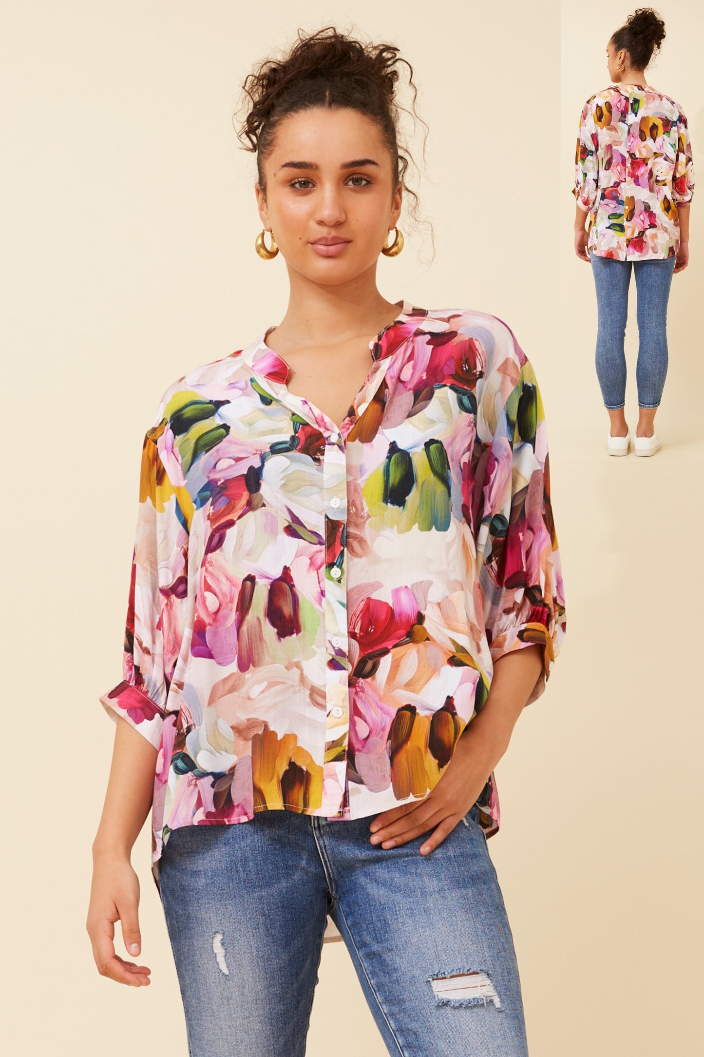 Add charm to your wardrobe with the Belina Printed Top