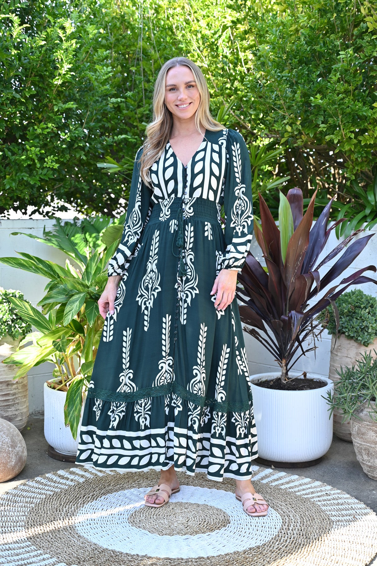 Amara Boho Luxe Maxi Dress – Elegant & Flowing