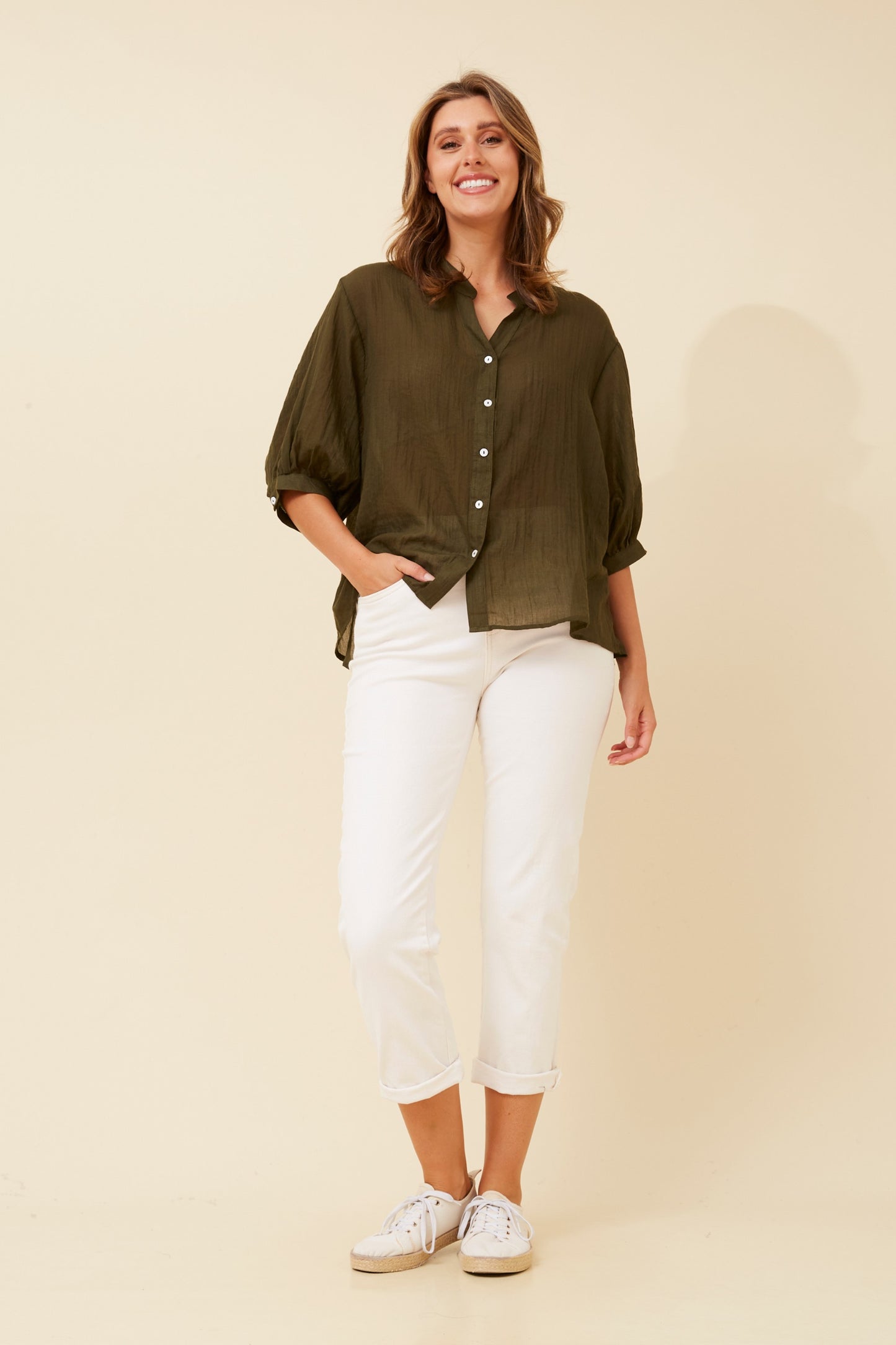 Belina Plain Shirt – Modern Twist on a Classic Shirt