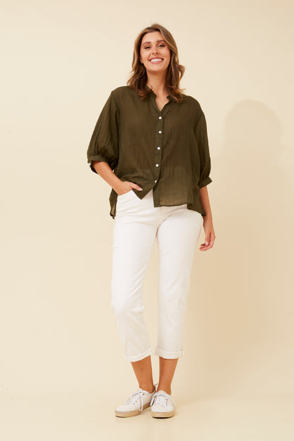 Belina Plain Shirt – Modern Twist on a Classic Shirt