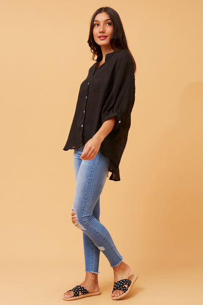 Belina Solid Shirt – Stylish & Versatile Plain Shirt side view