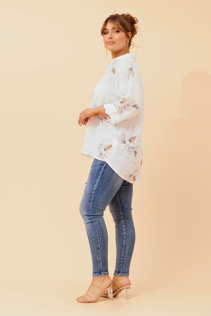 CALLEEN Relaxed Fit Linen Shirt –