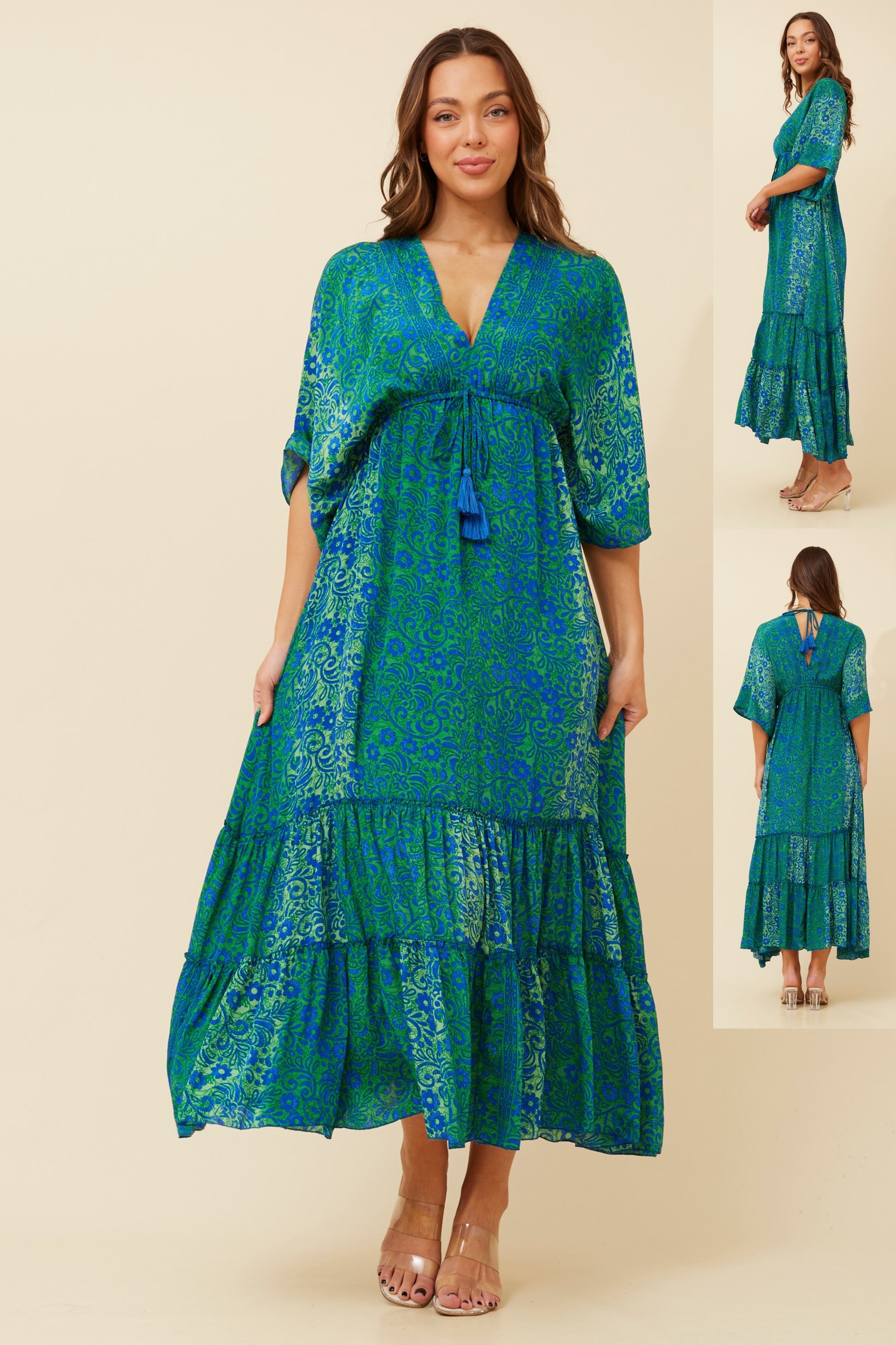 Chandra Boho Maxi Dress – Elegant & Flowy Style
