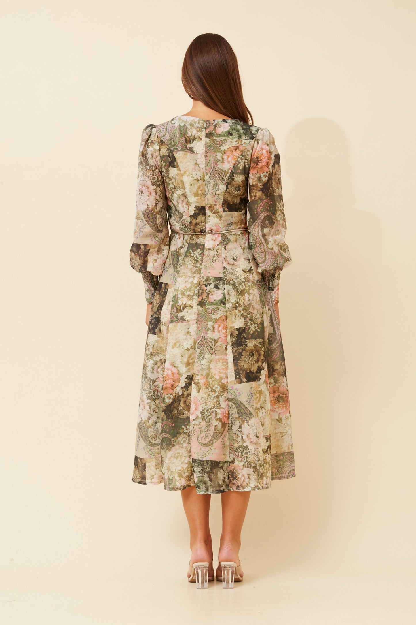 JANAE FLORAL MIDI DRESS