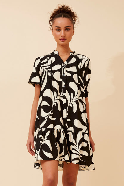 NIXA ABSTRACT PRINT DRESS