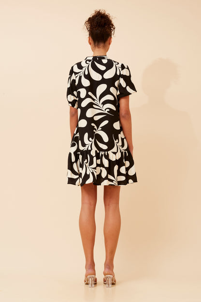 NIXA ABSTRACT PRINT DRESS