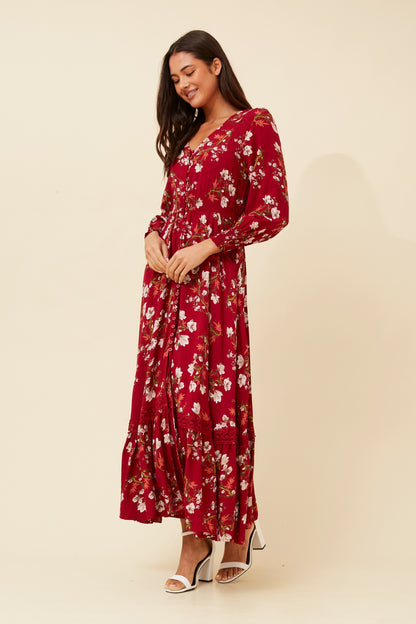 Elegant Marrakech Floral Maxi Dress – Perfect for Any Occasion