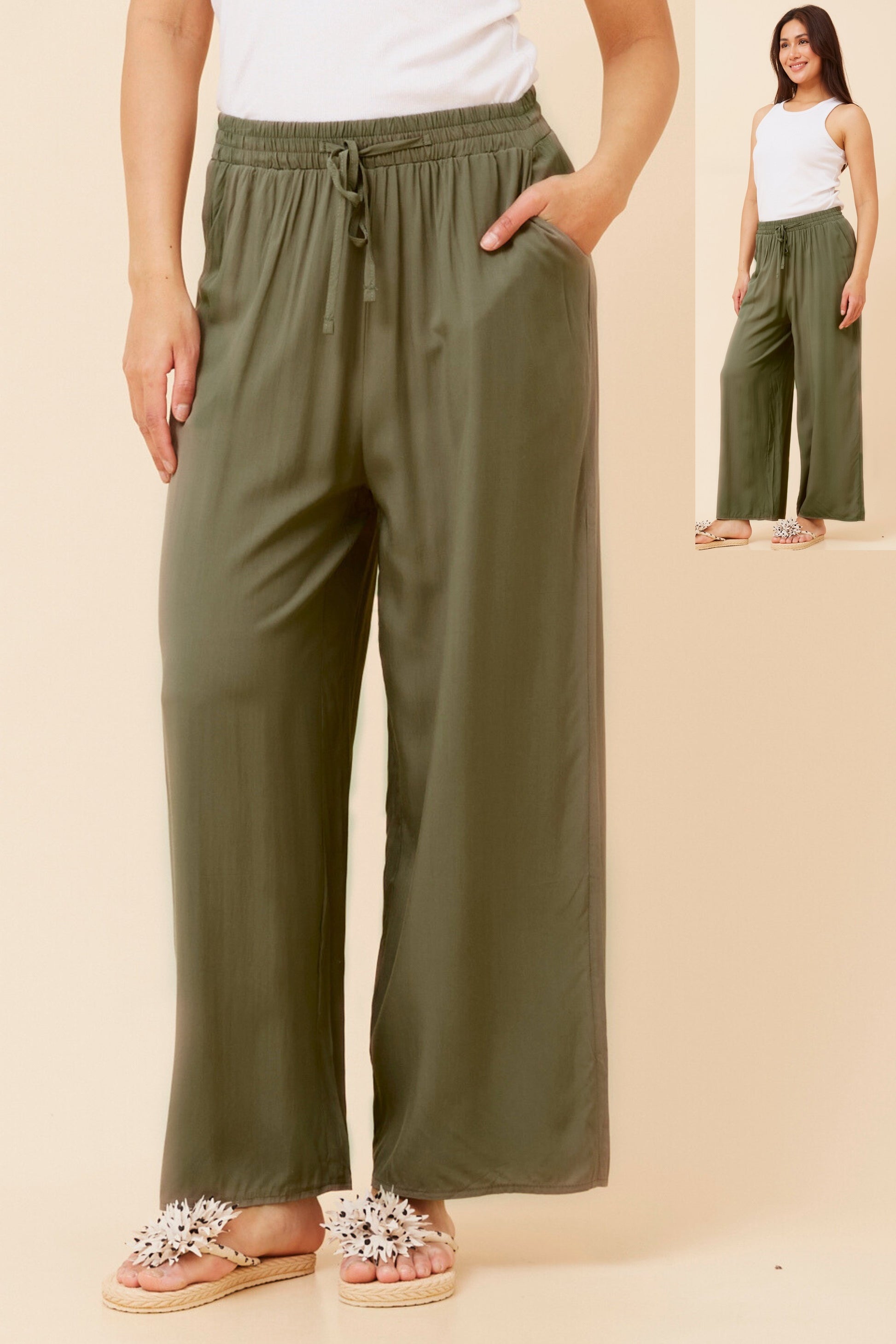 Elegant Suzzel Solid Pants – Perfect for Any Occasion