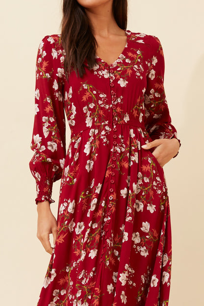 Marrakech Floral Maxi Dress – Timeless Floral Elegance