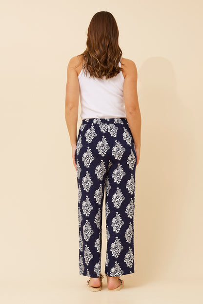 SUZZEL Relaxed Fit Abstract Pants
