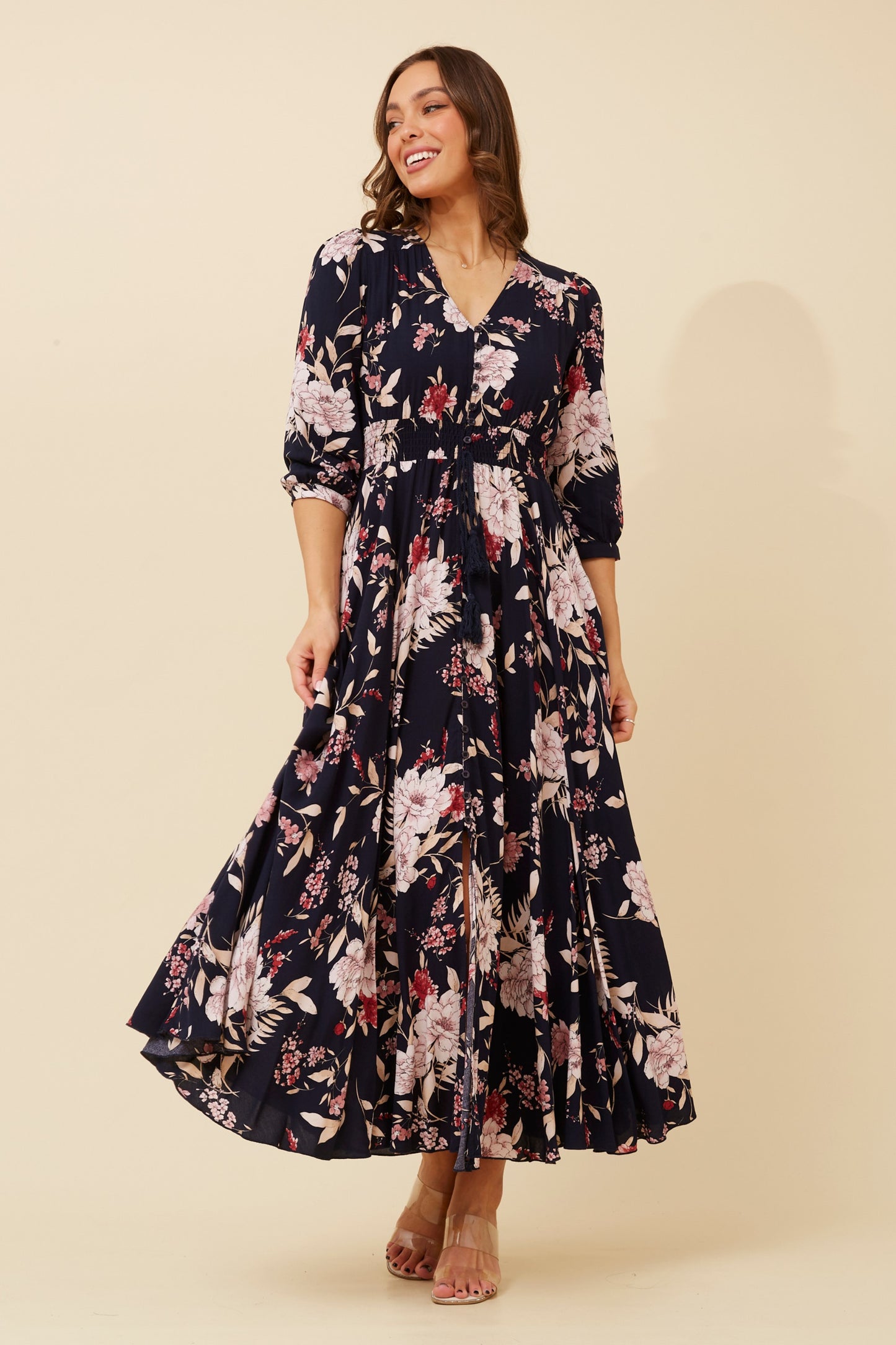 Stylish Octavia Floral Maxi Dress – Graceful & Comfortable